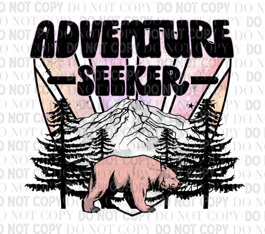 Adventure Seeker UV DTF Decal - 3.5-inch