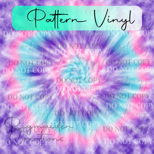 Pastel Tie-Dye Pattern Vinyl - 12x12 (Design 4)