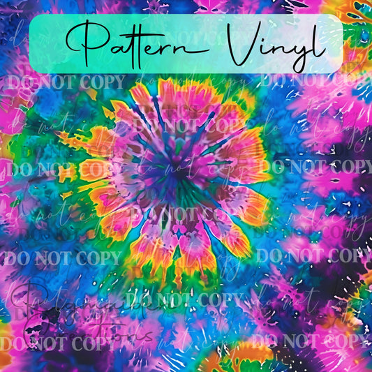 Tie-Dye Dreams Pattern Vinyl - 12x12 (Design 1)