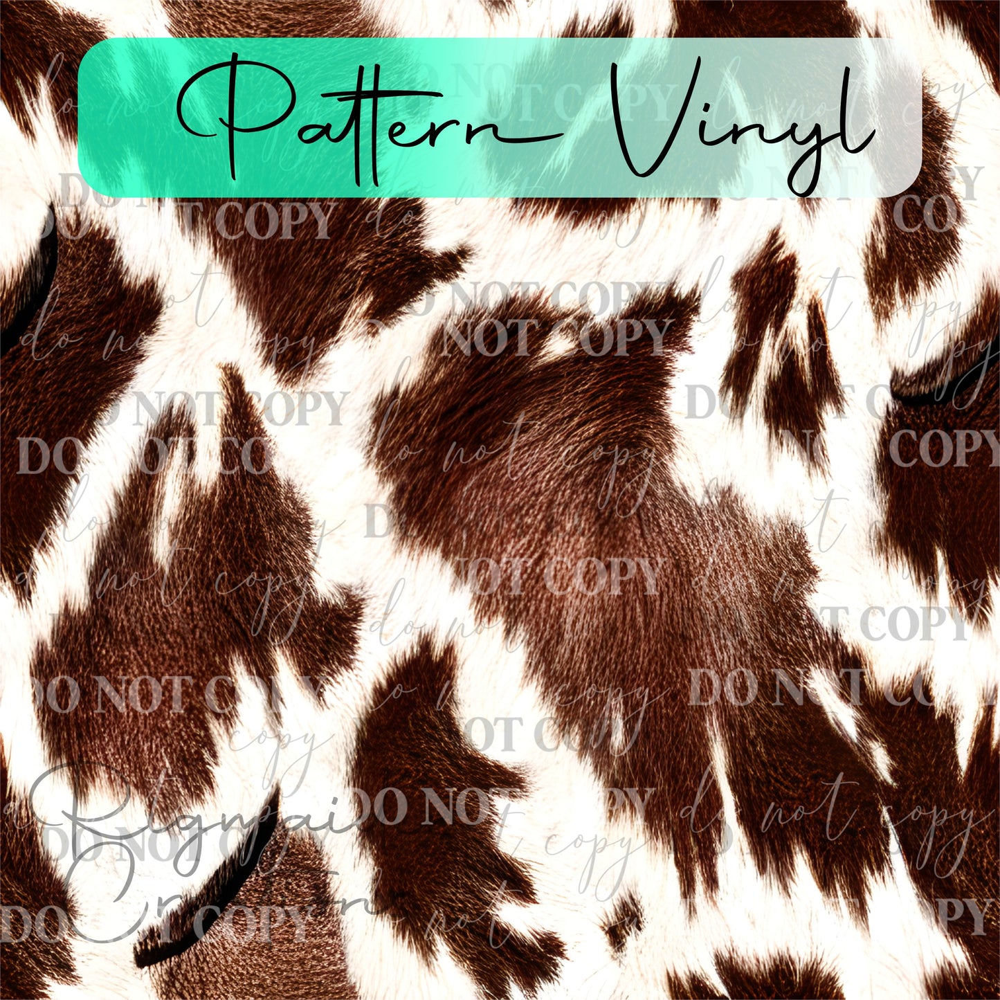 Cowhide Pattern Vinyl - 12x12