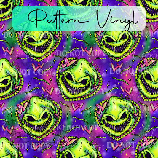 Oogie Boogie Valentine Pattern Vinyl - 12x12